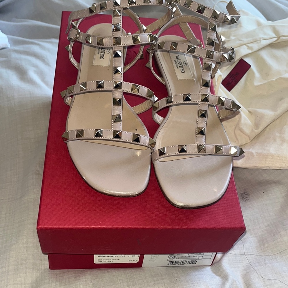 Valentino rockstud sandals 37
